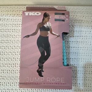 TKO Adjustable Jump Rope – Fitness Training Cardio Exercise Equipment
